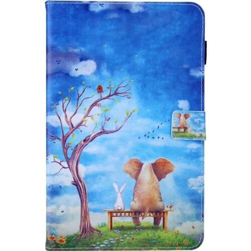 Stand Case For Samsung Galaxy Tab A 7.0 T280 T285 SM-T285 2016 Case Cover Tablet Silicone Funda Fashion Cartoon Pattern Flower