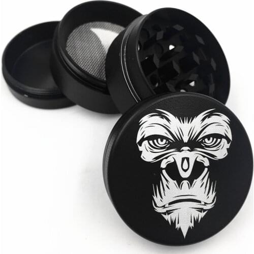 New 4Layer Herb Tobacco Spice Grinder Smoke Crusher Hand Crank Muller Mill Pollinator chicha pipe Smoking Accessories wholesale