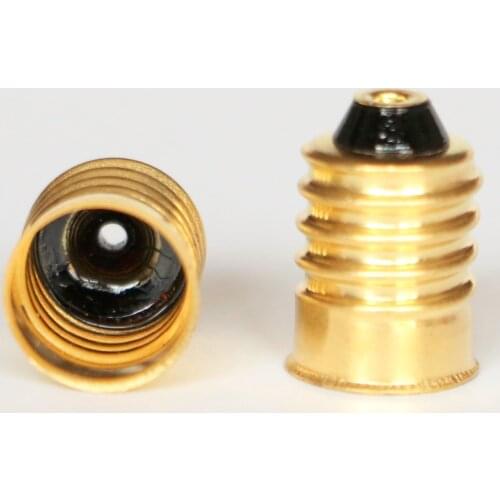 E10 Lamp Base Holder Light Bulb Socket Screw Straight PCB Lamp Holder Copper
