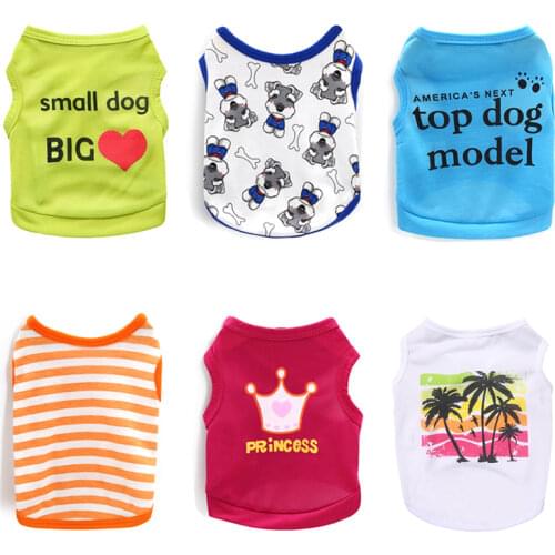 Cheap Pet Dog Clothes Summer Dog Vest Pet Clothing For Dogs Shirts Costume Puppy Cat Clothes For Dogs Pets Clothing Chihuahua