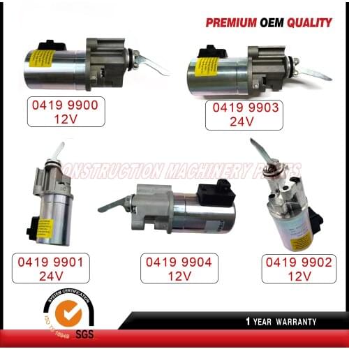 Deutz 1012 Fuel Shutdown Solenoid Valve 0419 9900 / 04199900 12V