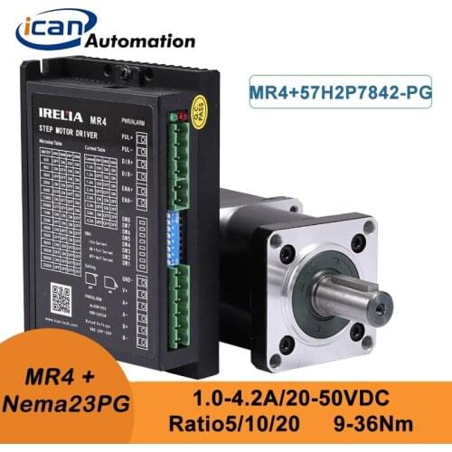 ICAN Nema23 Planetary Geared Motor Ratio5/10/20 9Nm 18Nm 36Nm Stepper Driver Kit