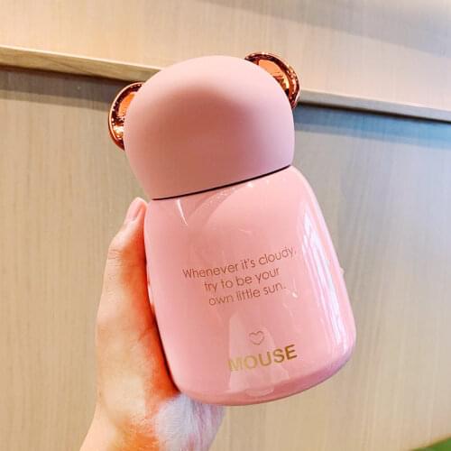 Thermos Mug With Straw Stainless Steel Lid Thermal Insulation Straight Cup Tumbler Thermo Cup Water Bottle