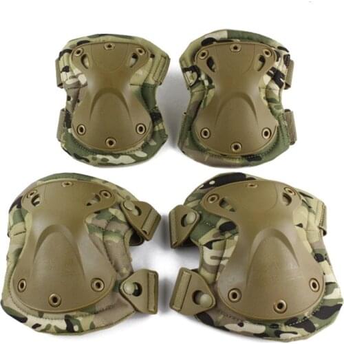 Military Tactical paintball protection knee pads & elbow pads set outdoor sport Airsoft Hunting Equipment