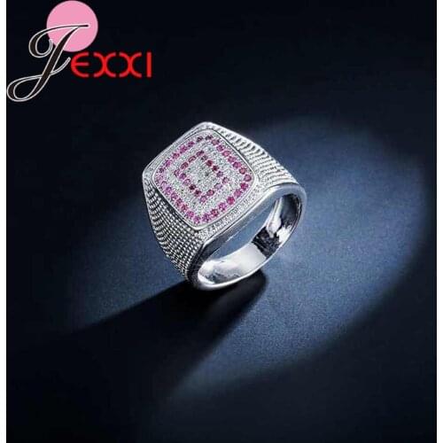 Charm Fine Quality Fashion Retro Full Clear Cubic Zirconia Wedding Party Rings For Woman 925 Sterling Silver Jewelry Bague