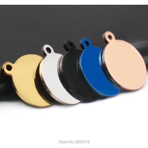 Wholesale 20Pcs Stainless Steel personalized pet id tag dog For Dogs Cats Puppies Round Metal Nameplate Pet Products plate