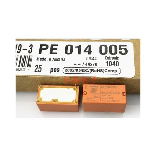 Original New Relay 10PCS/lot PE014005 PE014012 PE014024 PE014005-5VDC 12VDC 24VDC A set of transformations 5A 5PIN