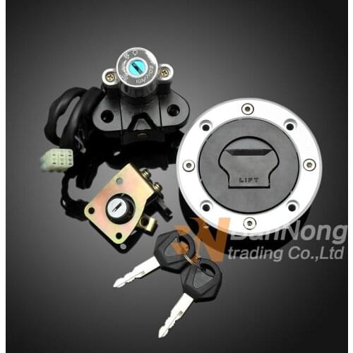 Motorcycle Ignition Switch Lock Fuel gas Tank Cap lock+key Seat Handle Locks Include Key For SUZUKI TL1000R 98-03 TL1000S 97-01