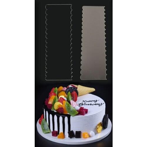 Personalized Cake Cream Scraper Pasty Cutters Scraper Irregular Teeth Edge DIY Baking & Pastry Tools