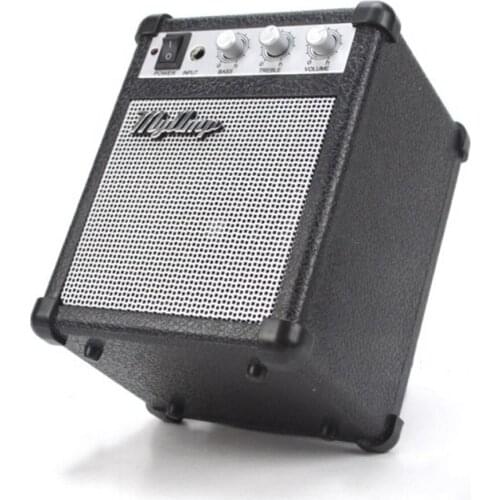 Guitar Amplifier Professional 5W Electric Guitar Amplifier Amp Distortion with 3.5mm Audio Cable/USB Cable (No Battery)