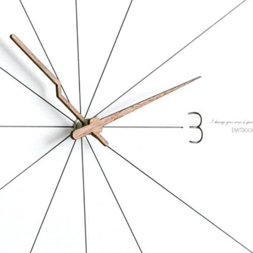 Modern Minimalist Creative Fashion cCock Living Room Bedroom Home Nordic Clock Mute American Wall Watch