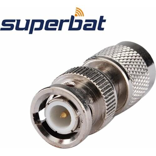 Superbat BNC Plug to TNC Male Straight RF Adapter Connector for Wireless