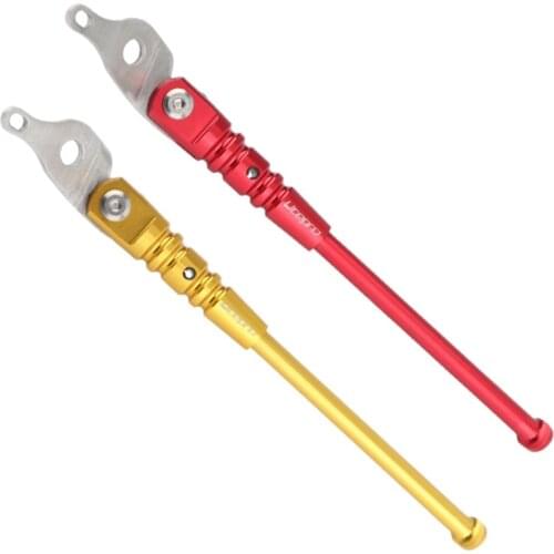 2X Litepro Bicycle Kick Stand Road Bike Kickstand Mountain Bike Bicycle Cycle Rack For Brompton Accessories(Gold&Red)