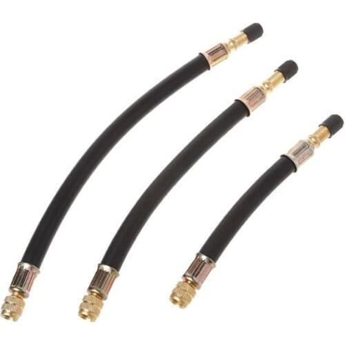 Bicycle Pump Valve Extender Extension Tube Rubber Inflator Pipe Hose Electrombile Cycling MTB Bike Part