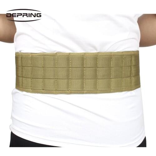 Military Quick Release Waist Belt Tactical Molle Padded Patrol Belt for Airsoft Paintball Combat Duty Adjustable for Hunting