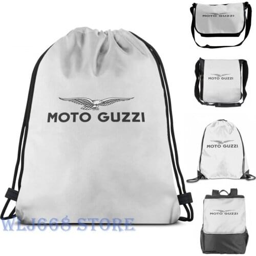 Funny graphic print shoulder Bags women Moto Guzzi Single shoulder backpack travel for men Gym Bag