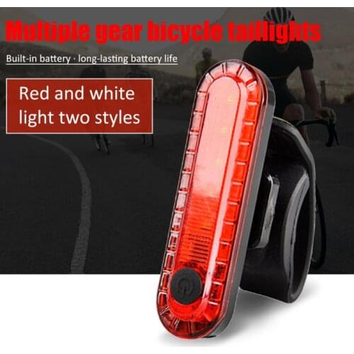 USB Charging Tail Light Highlight Waterproof Bicycle Taillight Accessory Warning Light Фонарик Luz Bicicleta Bicycle