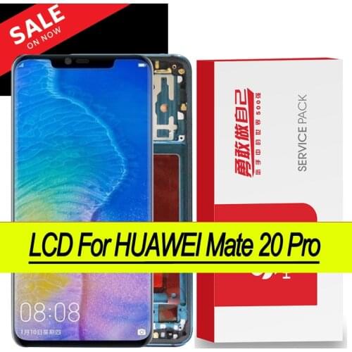 100% Original 6.39'' Amoled Display for Huawei Mate 20 Pro LCD Display Touch Screen Digitizer Assembly Mate20 Pro Repair Parts
