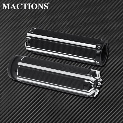 1"Motorcycle 25mm Handle Grips Electronic Throttle Hand Grips Handlebar For Harley Softail Breakout FXSB Touring FLTRX FLHR Dyna