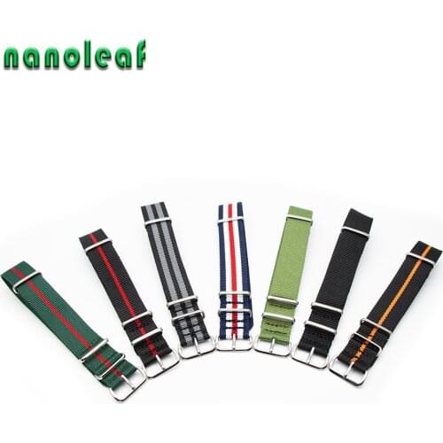 10 PCS Wholesale Premium Nylon Wristband Breathable Watchband Adcanced Bracelet Strap Replacement Accessories18mm 20mm 22mm 24mm