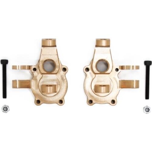 2Pcs Brass Front Portal Drive Housing Steering Knuckles for YK4102 YK4103 YK4082 YiKong RC Crawler Upgrade Parts