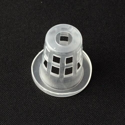 20pcs White Plastic Hollow Cultivation Basket Hydroponic Aeroponic Flower Container Planting Grow Pot Cup
