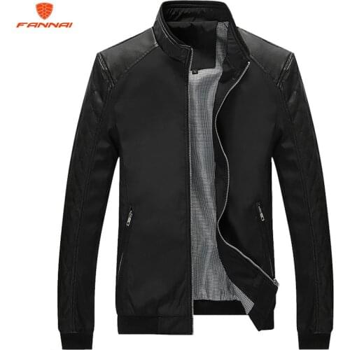 2018 jacket mens coat fashion casual loose mens jacket mens jacket solid color stitching jacket XL M -5XL