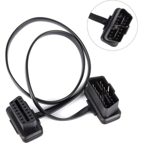 60cm Car Diagnostic Cable OBD2 socket Extension Cable OBD2 16Pin 8Core OBD II Connector OBD2 Extension Cable car accessories