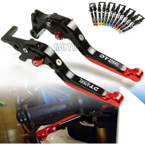 For Yamaha DT125 RL 1989 - 1999 Motorcycle CNC Aluminum Brake Clutch Levers Adjustable Folding Extendable DT125RL DT 125 125RL