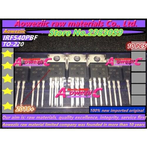 Aoweziic 2018+ 100% new original imported IRF540PBF IRF540 TO-220 power MOS tube 100V 33A