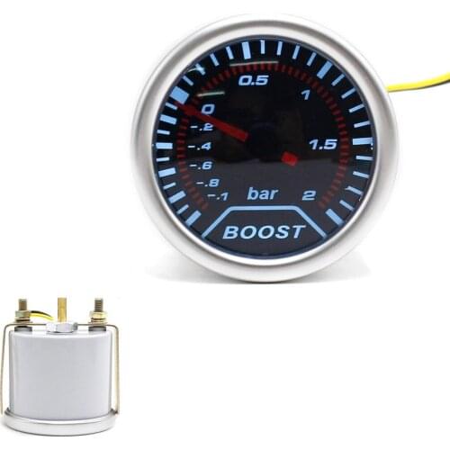 2 "52mm Car Turbo Boost Gauge-1 2Bar + Adjustable Turbo Boost Automatic Controller Kit 1-30 PSI