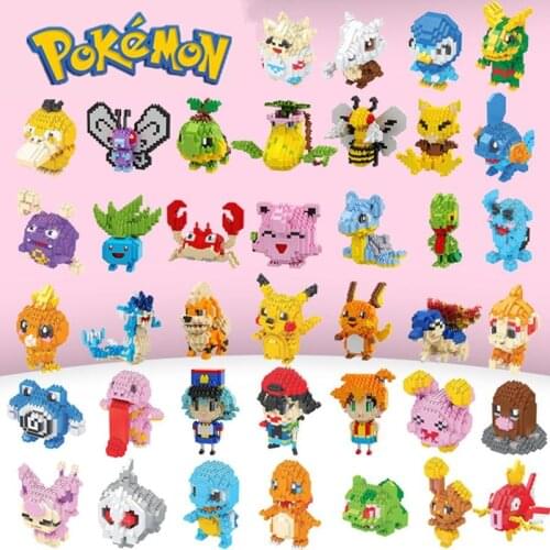 VIP 34 new styles Blocks Small Cartoon Animal Model Education Game Graphics Pokemon Toys