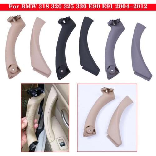 For BMW 3 Series 318 320 325 330 E90 E91 2004-2012 Car Inner door Panel handle Cover Auto Left Right Interior Pull Armrest Cover