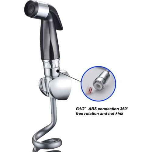 Home Wash Bidet Sprayer Set Accessories Car Hand Held Easy Install ABS Pet Toilet Bathroom Shower Diaper Cleaning Hose Holder