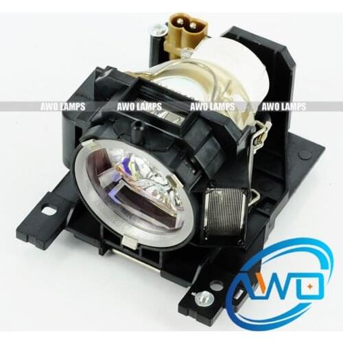 AWO Original Projector Lamp DT00893 NSHA220W Bulb Inside for HITACHI CP-A200/CP-A52 with Housing