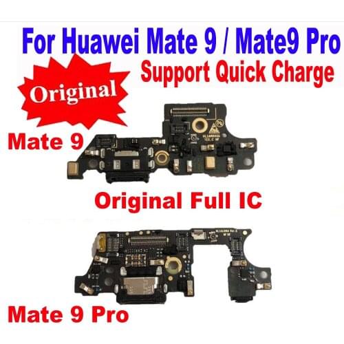 Original Fast Charging Flex Cable Charger Plug Dock Port Board with Microphone USB Connector For Huawei Mate 9 MT9 / Mate 9 Pro