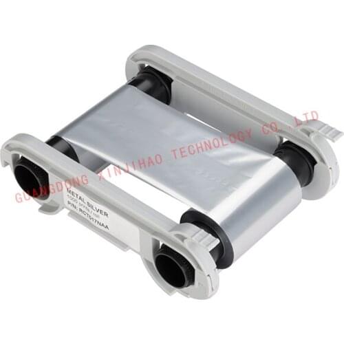 Evolis Primacy/Zenius/Elypso/KC200B/Issengo/EDIKIO FLEX/EDIKIO DUPLEX Card Printer RCT017NAA Metallic Silver Ribbon