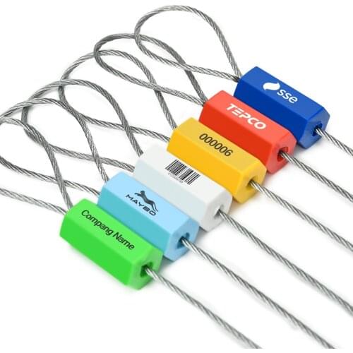 Cable Seals 1.8mm Stainless Steel Wire Heavy Duty Galvanized Tamper Proof Security Tags Shipping Container Lock 50pcs