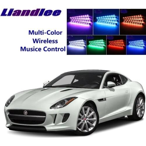 Liandlee Car Neon Color-Changing Light of Atmibient Inside Footwell Light For Jaguar F-Type F Type 2013-2019