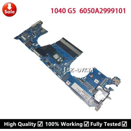 For HP EliteBook X360 1040 G5 Mainboard 6050A2999101-MB-AX3 With SR3L8 I7-8650U Laptop Motherboard