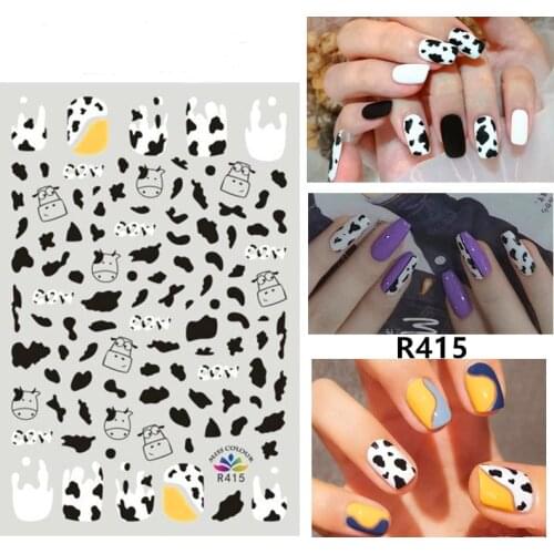 Fashion Nails Art Manicure Back Glue Decal Decorations Nail Sticker For Nails Tips Beauty