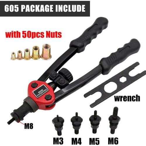 Easy Automatic Rivet Tool Set Heavy Duty Flexible Handle Rivet Nut Setter Hand Tools Sets Accessories