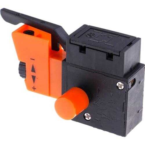New Hot FA2-4/1BEK Lock On Power Electric Hand Drill Speed Control Trigger Switch 250V