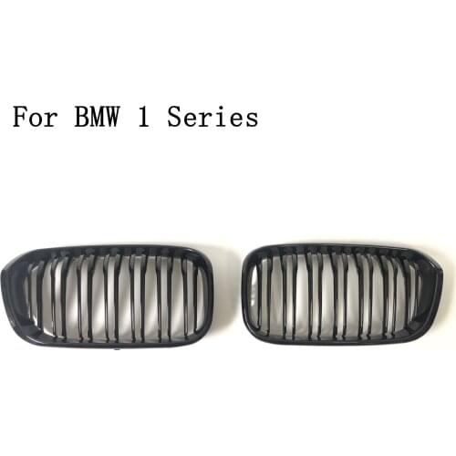 Suitable for BMW 1 Series F20 Late Mid-grid Bright Black Dual-line Modification Mid-grid 2015-IN for BMW Accessories