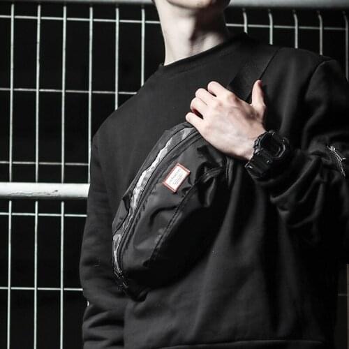 Fanny Pack Waist Bag Travel Pocket Sling Chest Shoulder Bag Phone Holder Running Belt with Separate Pockets Men Bicycle Bags