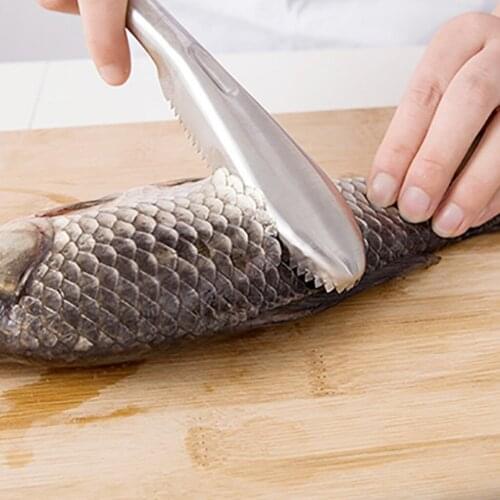 Scraper Graters Stainless Steel Fish Skin Scraper Stainless Steel Fish Scales Fishing Cleaning Remover Kitchen Gadget 20FEB26