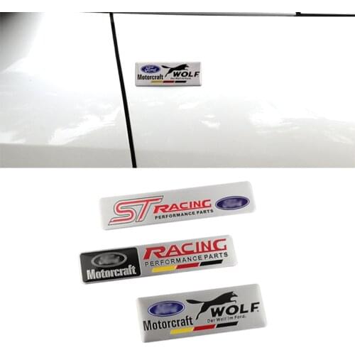 Car Styling 3D Metal Sticker Auto Body Trunk Decal Sticker Accessories For Ford Focus Mustang Fusion Fiesta Ranger Kuga Mondeo