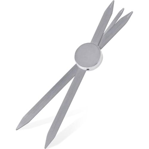 Microblading Accessories Stainless Steel Eyebrow Ruler Compass for Permanent Makeup Eyebrow Measure Stencil Tool