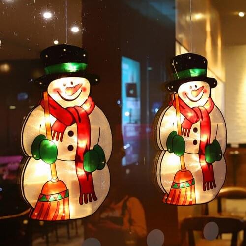 LED Christmas Lights Waterproof Hanging Ornaments Decor New Year Shop Windows Hotels Restaurants Hanging Decor Supply