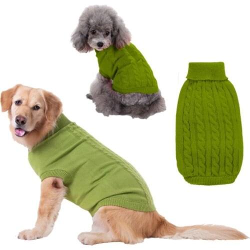 Candy Color Cat Dog Sweater Pullover Winter Dog Clothes for Small Dogs Chihuahua Yorkies Puppy Jacket Pet Clothing